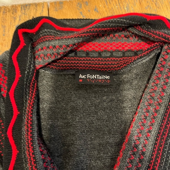 📍Graphic Knit Dress – Luc Fontaine (Size M) - Picture 2 of 10